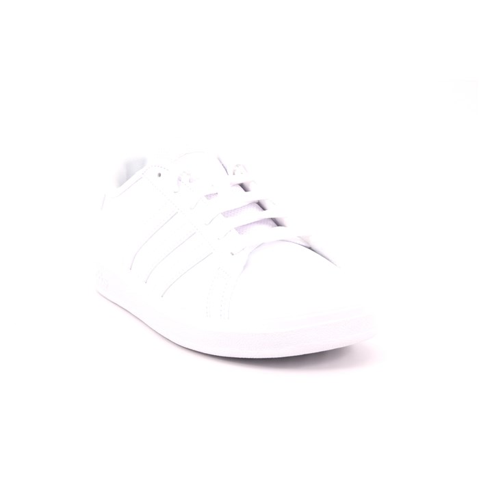 Scarpa Allacciata Adidas Bambino Bianco  Scarpe 1155 - FZ6158