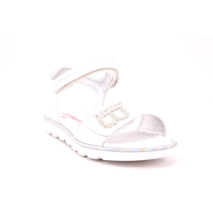 Sandalo Laura Biagiotti Bambina Bianco  Scarpe 85 - 8403B