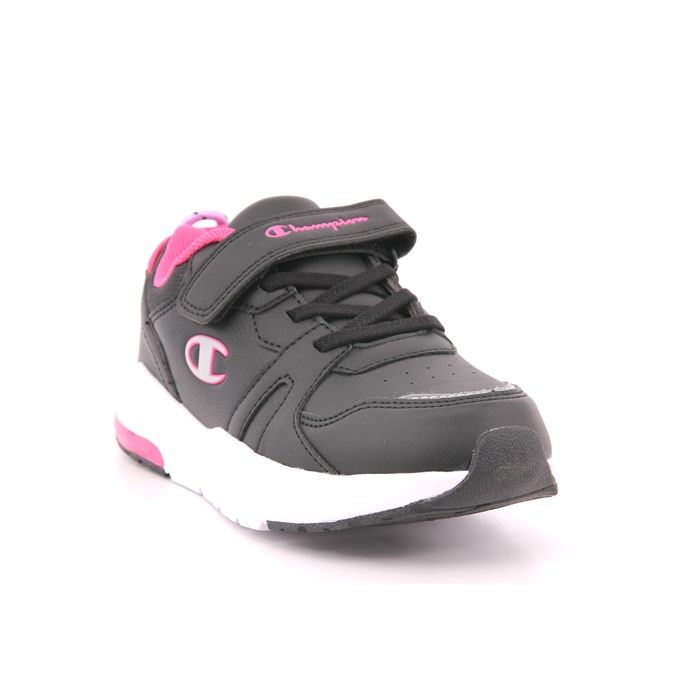 Scarpa Strappi + Elastico Champion Bambina Nero  Scarpe 1044 - S32758