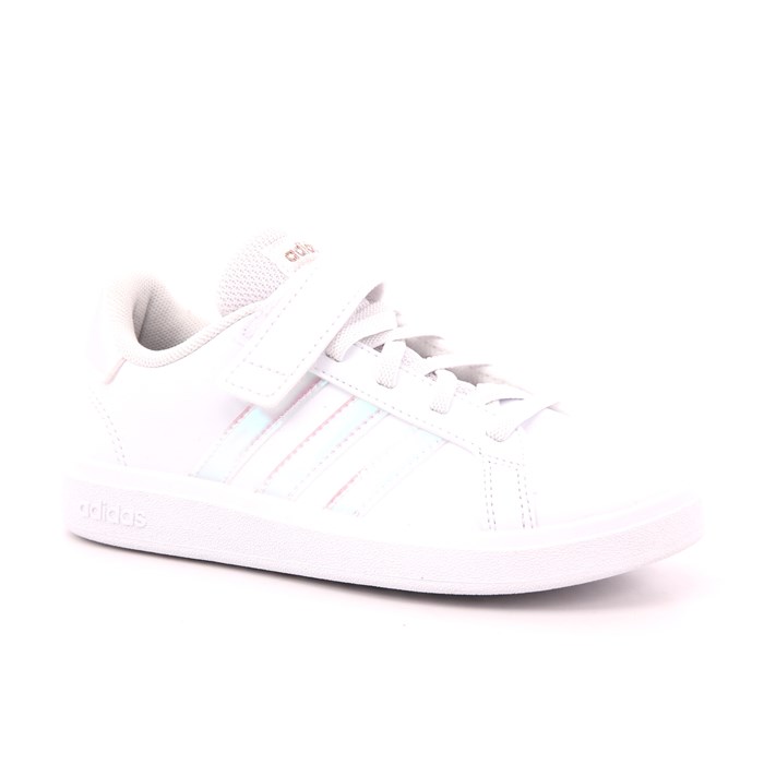 Scarpa Strappi + Elastico Adidas Bambina Bianco  Scarpe 1201 - GY2327