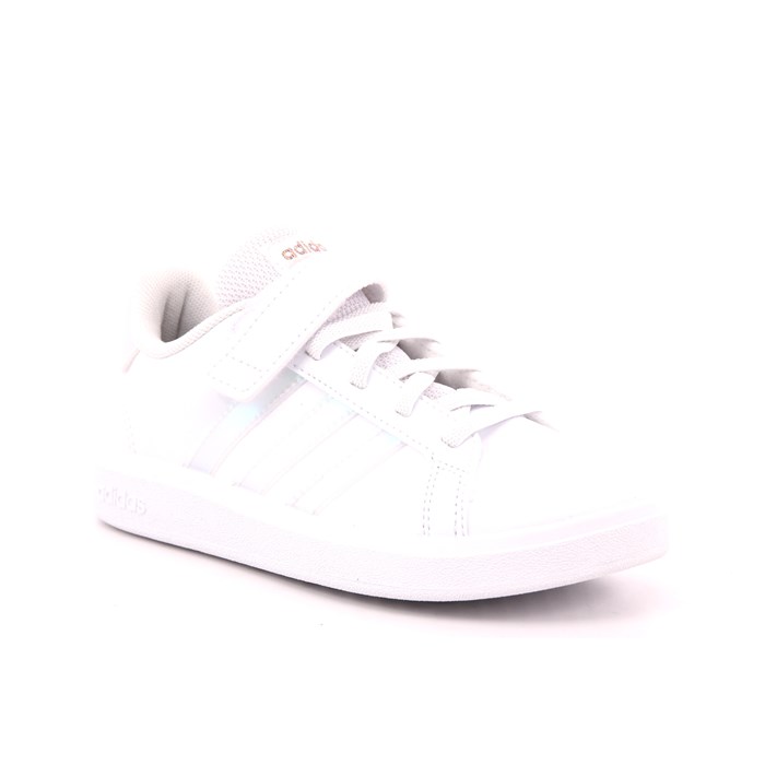 Scarpa Strappi + Elastico Adidas Bambina Bianco  Scarpe 1201 - GY2327