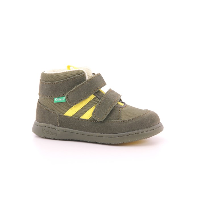 Scarpa Strappi Kickers Bambino Kaki  Scarpe 62 - 947570