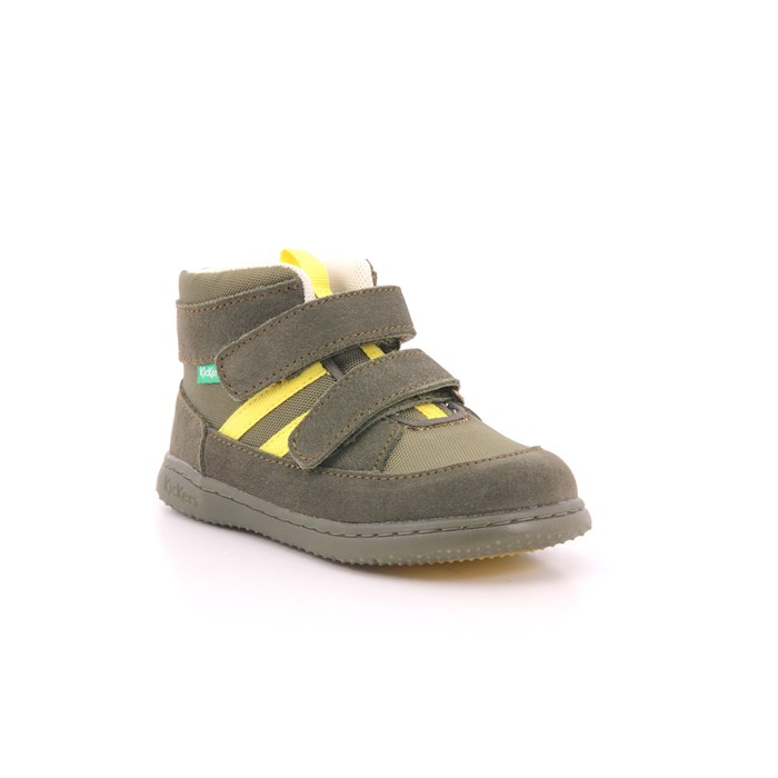 Scarpa Strappi Kickers Bambino Kaki  Scarpe 62 - 947570