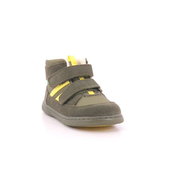 Scarpa Strappi Kickers Bambino Kaki  Scarpe 62 - 947570