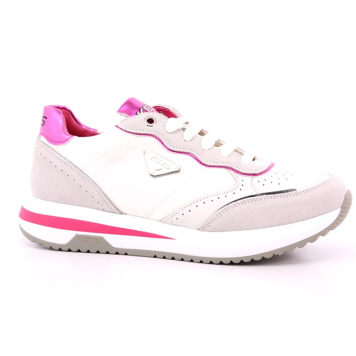 Scarpa Allacciata Keys Donna Bianco  Scarpe 167 - K-9232A