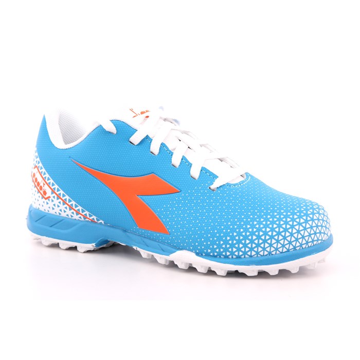 Diadora Scarpa Calcetto Bambino Azzurro Pallino