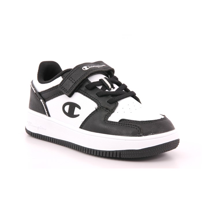 Scarpa Strappi + Elastico Champion Bambino Bianco/nero  Scarpe 1066 - S32414