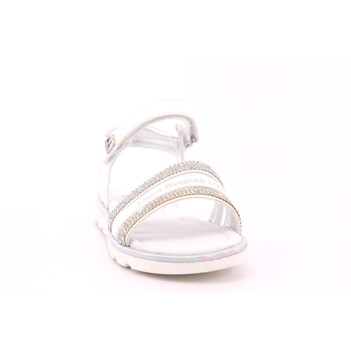 Sandalo Laura Biagiotti Bambina Bianco  Scarpe 121 - 9010A