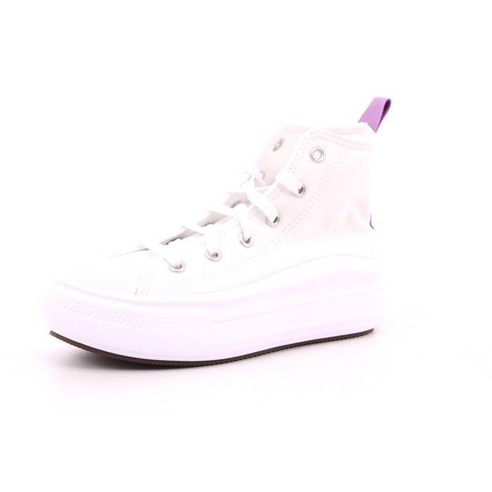 Scarpa Allacciata Converse Bambina Bianco  Scarpe 577 - A03669C