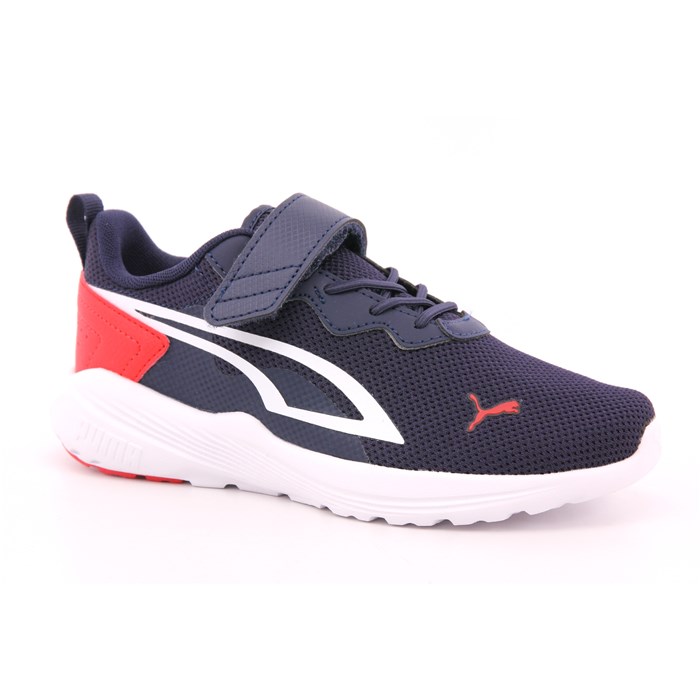 Scarpa Strappi + Elastico Puma Bambino Blu  Scarpe 1329 - 387387-07