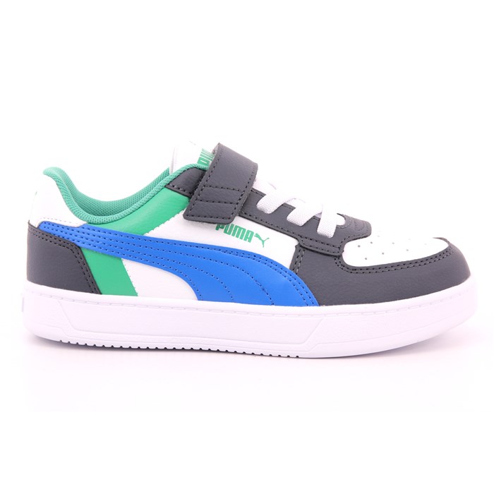 Scarpa Strappi + Elastico Puma Bambino Bianco / Blu  Scarpe 1361 - 39446208