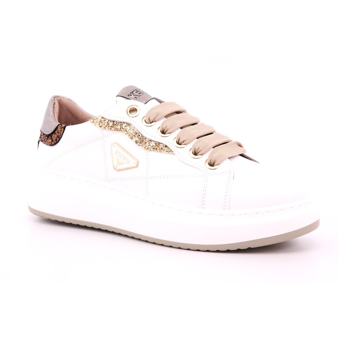 Scarpa Allacciata Keys Donna Bianco  Scarpe 188 - K-9800B