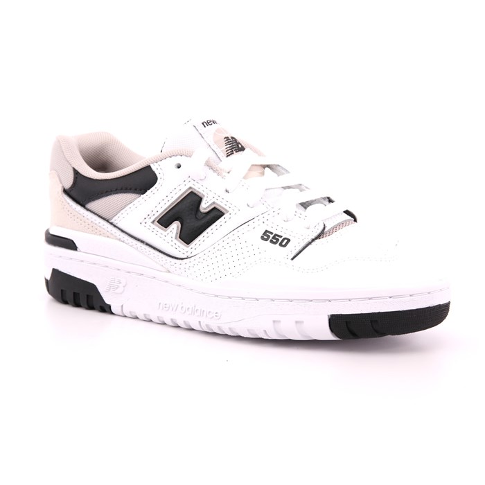 Scarpa Allacciata New Balance Bambino Bianco  Scarpe 390 - GSB550EI