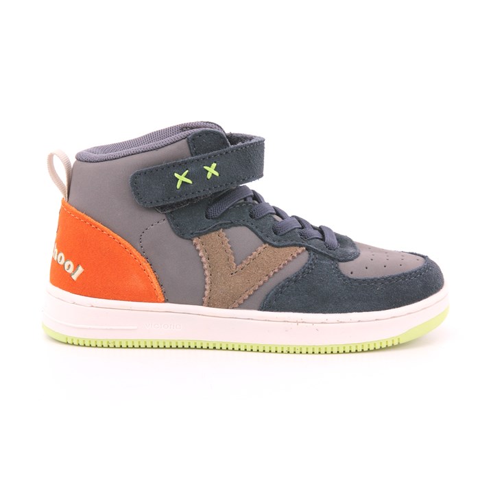 Scarpa Strappi + Elastico Victoria Bambino Antracite  Scarpe 22 - 1124122