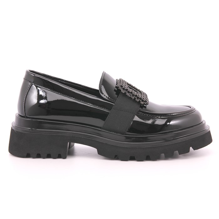 Mocassino Keys Donna Nero  Scarpe 194 - K-10051A