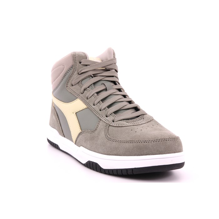 Scarpa Allacciata Diadora Uomo Verde Militare  Scarpe 489 - 101.177702