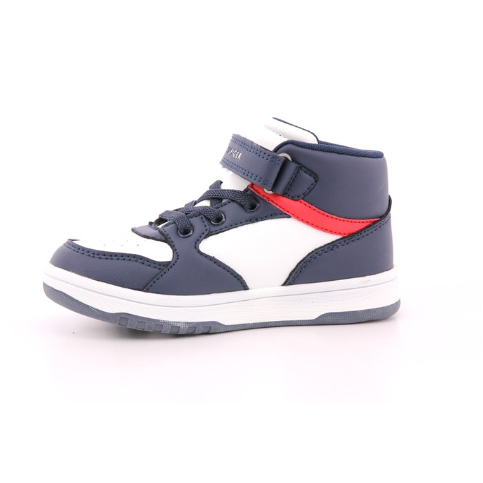 Scarpa Strappi + Elastico Tommy Hilfiger Bambino Blu/bianco  Scarpe 5 - 33632