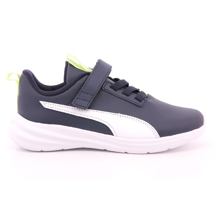 Scarpa Strappi + Elastico Puma Bambino Blu  Scarpe 1391 - 39699104