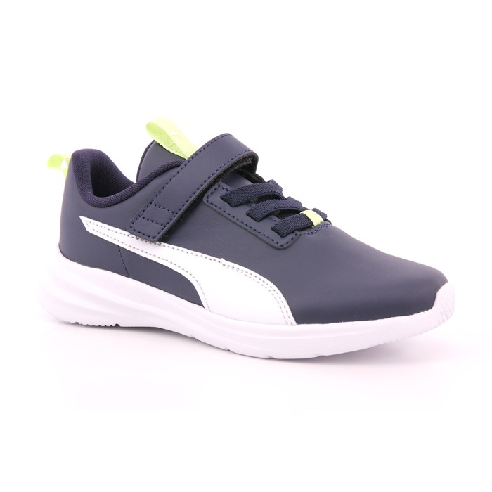 Scarpa Strappi + Elastico Puma Bambino Blu  Scarpe 1391 - 39699104