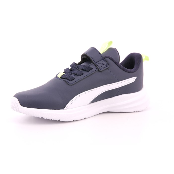 Scarpa Strappi + Elastico Puma Bambino Blu  Scarpe 1391 - 39699104