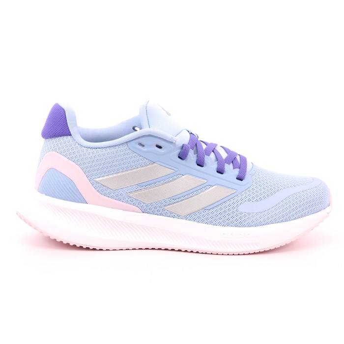 Scarpa Allacciata Adidas Bambina Celeste  Scarpe 1383 - IE8584