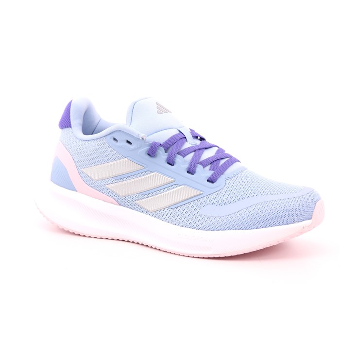 Scarpa Allacciata Adidas Bambina Celeste  Scarpe 1383 - IE8584