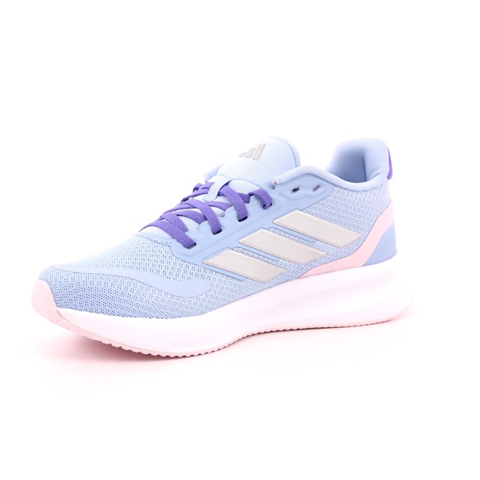 Scarpa Allacciata Adidas Bambina Celeste  Scarpe 1383 - IE8584