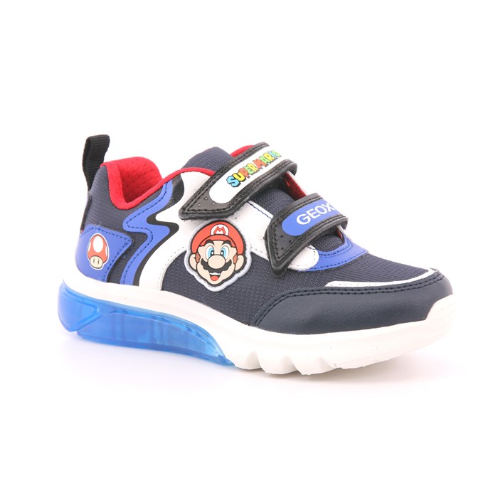 Scarpa Strappi + Elastico Geox Bambino Blu  Scarpe 548 - J46LBI