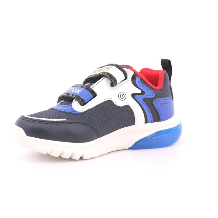 Scarpa Strappi + Elastico Geox Bambino Blu  Scarpe 548 - J46LBI