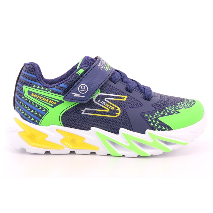 Scarpa Strappi + Elastico Skechers Bambino Blu  Scarpe 284 - 400138L