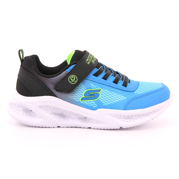 Scarpa Strappi + Elastico Skechers Bambino Azzurro  Scarpe 285 - 401495L