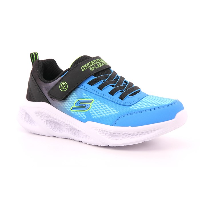 Scarpa Strappi + Elastico Skechers Bambino Azzurro  Scarpe 285 - 401495L