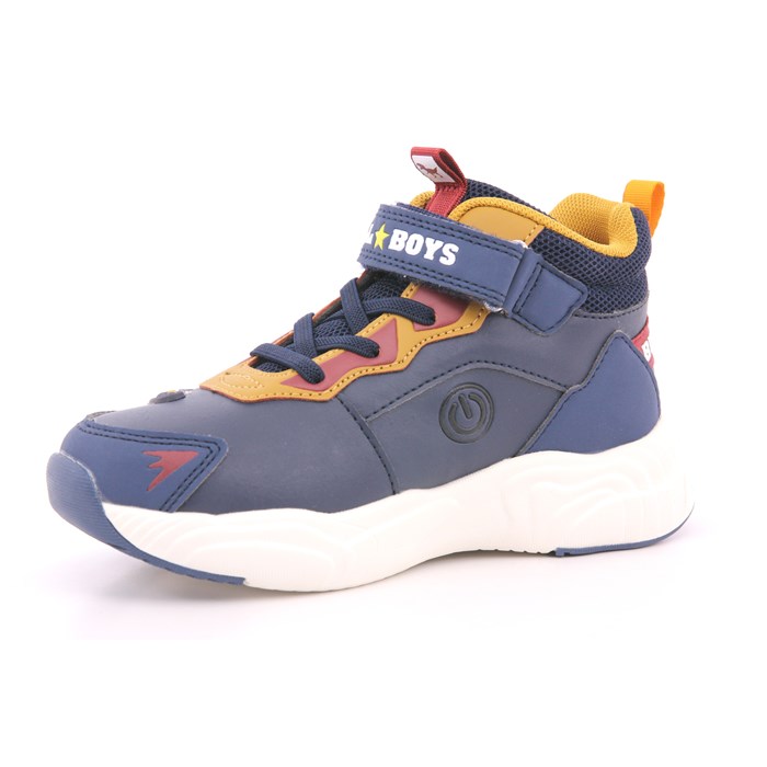 Scarpa Strappi + Elastico Bull Boys Bambino Blu  Scarpe 48 - DNAL4571