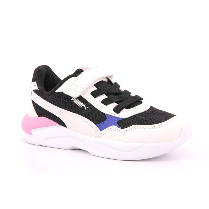 Scarpa Strappi + Elastico Puma Bambina Bianco/nero  Scarpe 1432 - 38552531