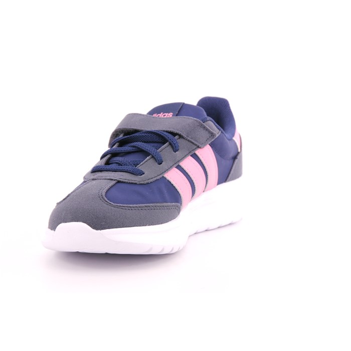 Scarpa Strappi + Elastico Adidas Bambina Blu  Scarpe 1418 - JI2252