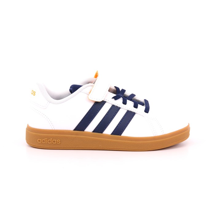 Scarpa Strappi + Elastico Adidas Bambino Bianco  Scarpe 1443 - JI0973