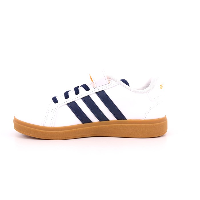 Scarpa Strappi + Elastico Adidas Bambino Bianco  Scarpe 1443 - JI0973