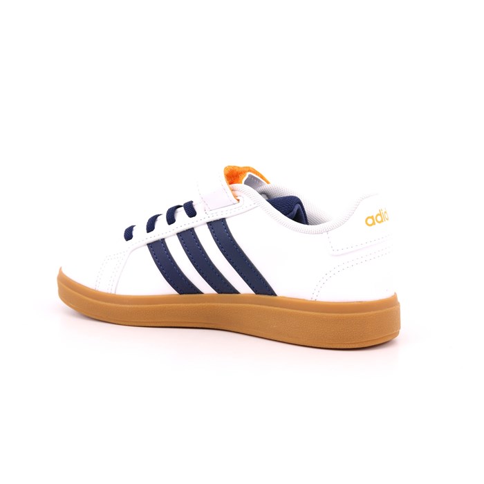 Scarpa Strappi + Elastico Adidas Bambino Bianco  Scarpe 1443 - JI0973