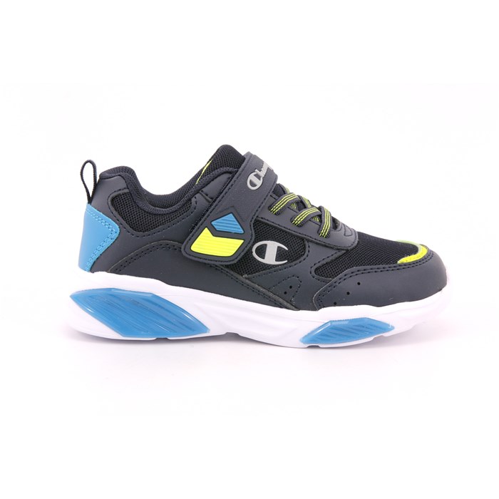 Scarpa Strappi + Elastico Champion Bambino Nero  Scarpe 1161 - S32778