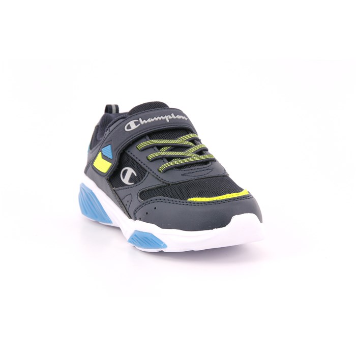 Scarpa Strappi + Elastico Champion Bambino Nero  Scarpe 1161 - S32778