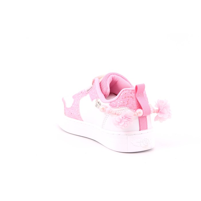 Scarpa Strappi + Elastico Lelli Kelly Bambina Bianco/rosa  Scarpe 483 - LKAA4010