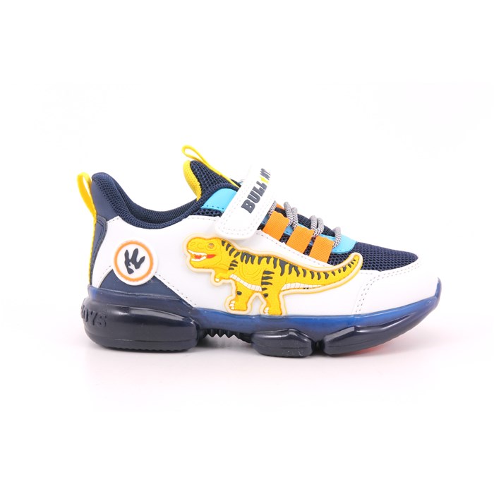 Scarpa Strappi + Elastico Bull Boys Bambino Blu/bianco  Scarpe 49 - DNAR5008