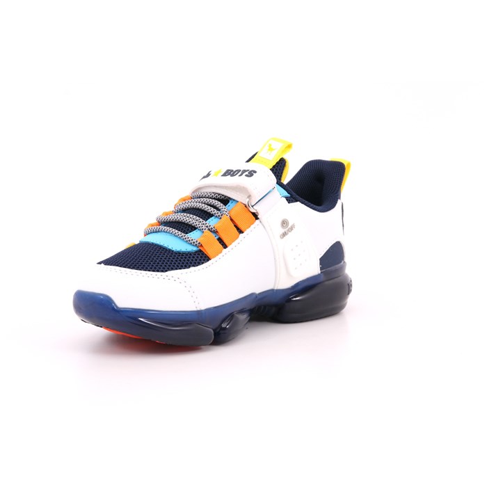 Scarpa Strappi + Elastico Bull Boys Bambino Blu/bianco  Scarpe 49 - DNAR5008