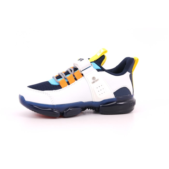 Scarpa Strappi + Elastico Bull Boys Bambino Blu/bianco  Scarpe 49 - DNAR5008