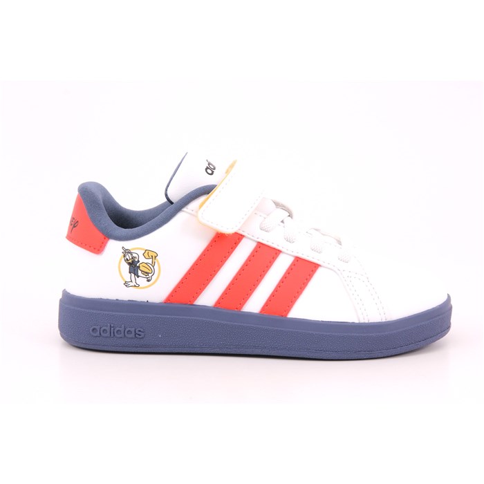 Scarpa Strappi + Elastico Adidas Bambino Bianco  Scarpe 1481 - IF4061