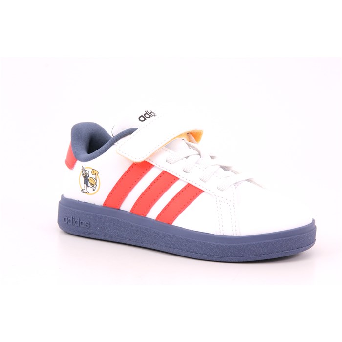 Scarpa Strappi + Elastico Adidas Bambino Bianco  Scarpe 1481 - IF4061