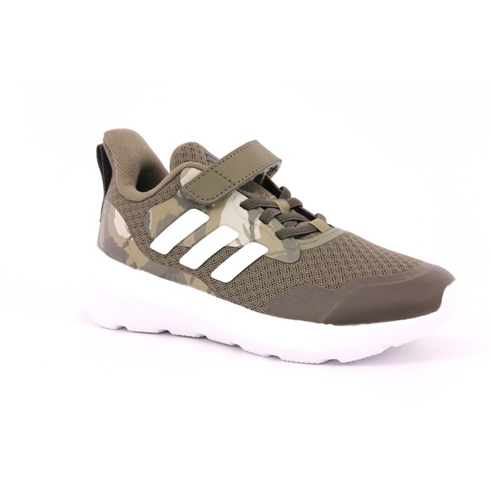 Scarpa Strappi + Elastico Adidas Bambino Verde Militare  Scarpe 1483 - IH7704