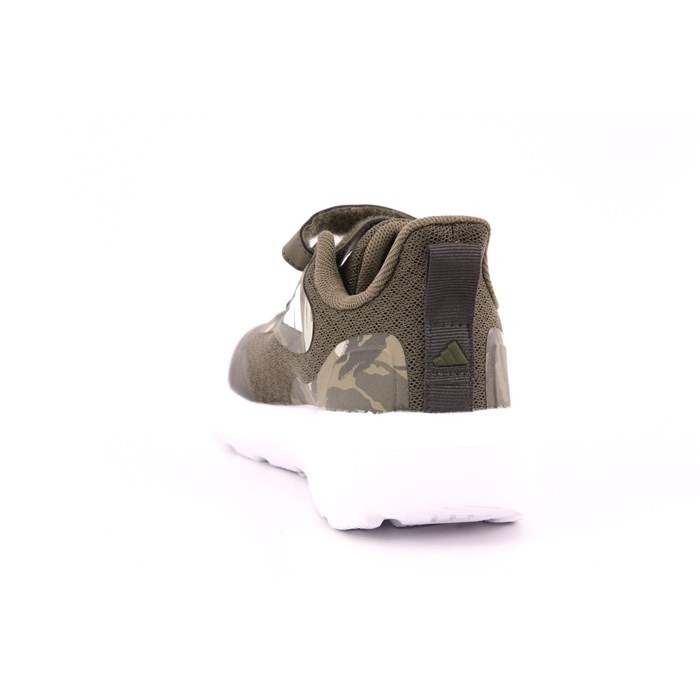 Scarpa Strappi + Elastico Adidas Bambino Verde Militare  Scarpe 1483 - IH7704