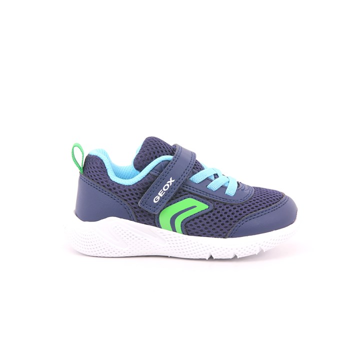 Scarpa Strappi + Elastico Geox Bambino Blu  Scarpe 559 - B454UC